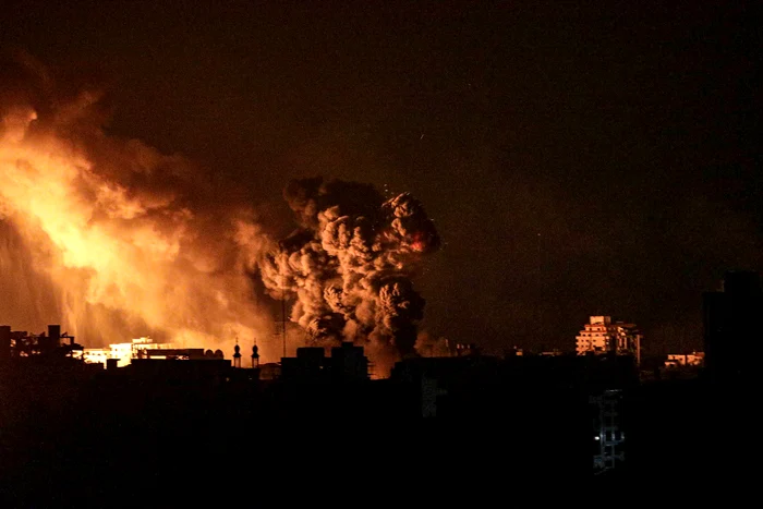 Israelul a continuat bombardamentele asupra nordului Fâșiei Gaza FOTO EPA-EFE