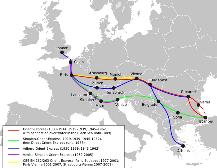 Rutele Orient Express-ului