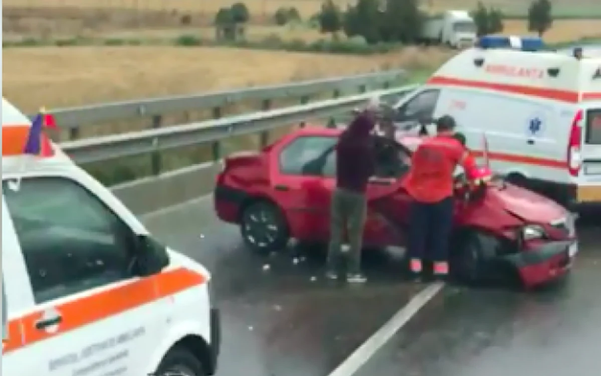 Accident la Sibioara Constanţa Sursa Info Trafic Constanţa - Cătălin Gherase