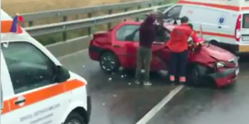 Accident la Sibioara Constanţa Sursa Info Trafic Constanţa - Cătălin Gherase