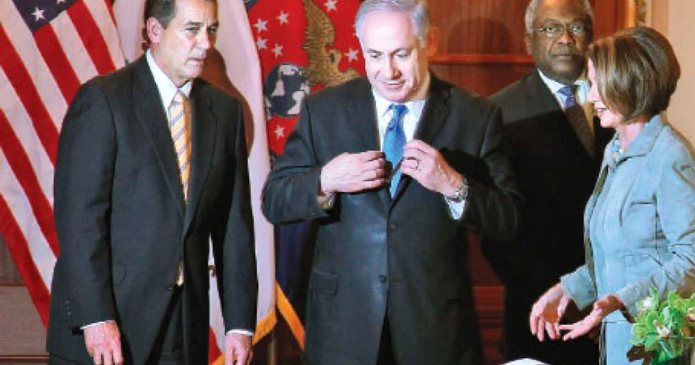 Netanyahu a fost întâmpinat la Casa Albă doar de Nancy Peloti  şi de liderul republicanilor din Congres, John Boehner 