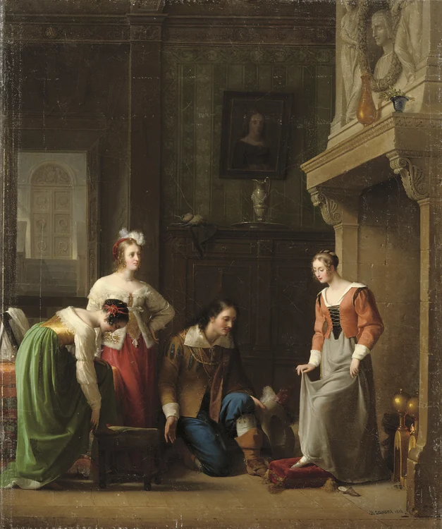 „Cinderella: a perfect match”, Jean-Antoine Laurent, 1818 / wikimedia commons