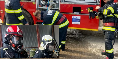 Muncitori intoxicati cu gaze  Interventie ISU Hunedoara  FOTO ISU Hunedoara jpg