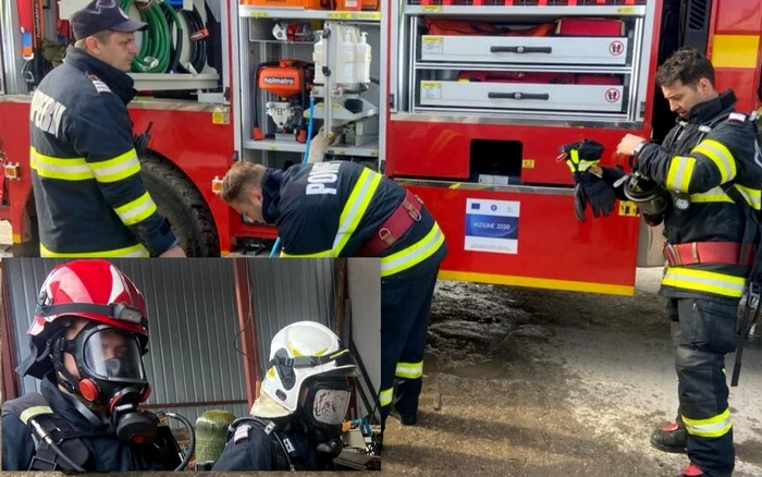 Una dintre victime a fost găsită decedată de pompieri. Foto: ISU Hunedoara.