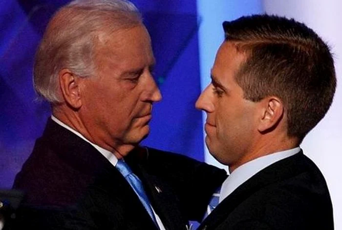 Beau (stânga), alături de tatăl său Joe BidenFoto AP