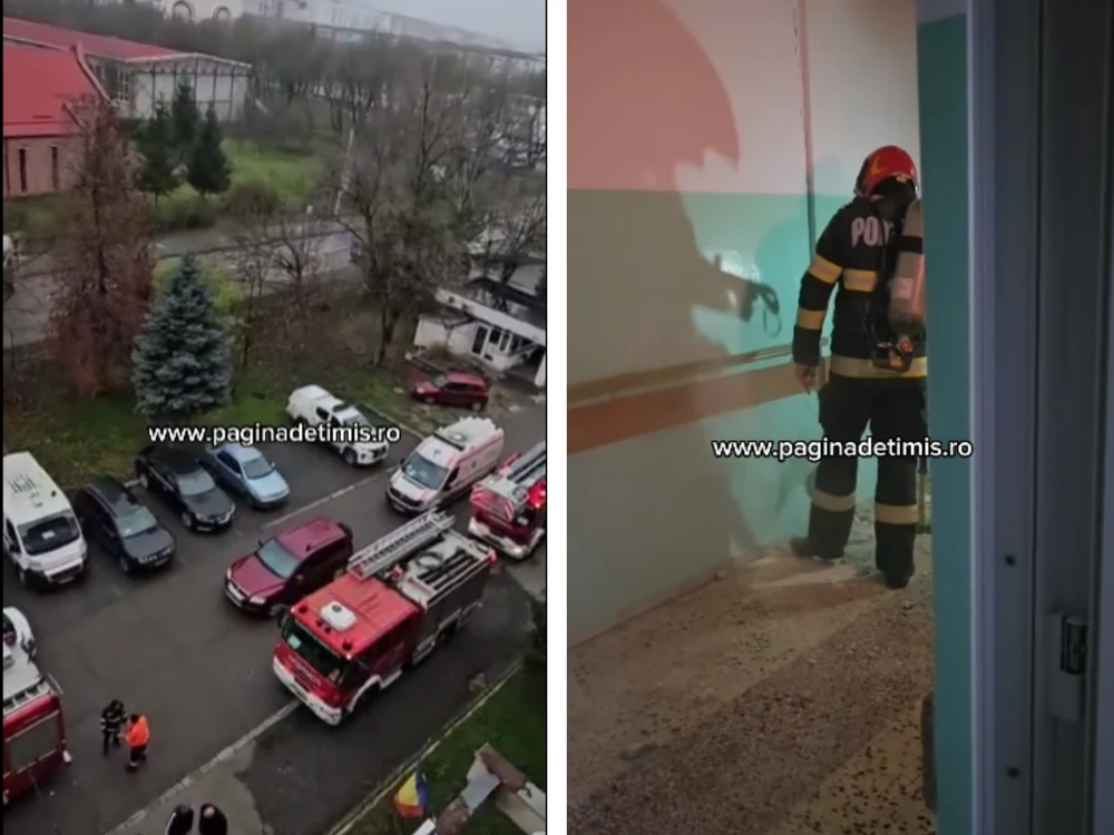 Incendiu la Spitalul Judeţean Reşiţa. Planul Roșu de intervenție, activat