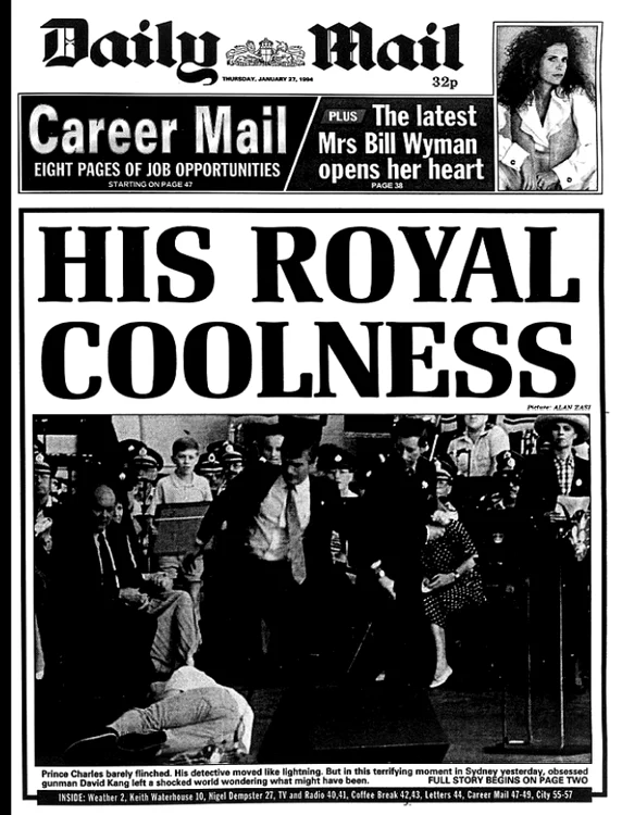 Regele Charles Copertă Daily Mail 1994