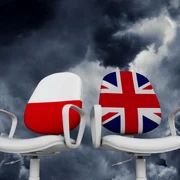 scaune în culorile drapelului polonia Marea Britanie FOTO shutterstock jpg