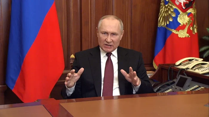 Regimul lui Vladimir Putin a organizat, fără succes, o campanie mediatică de intimidare a Occidentului. Captură kremlin.ru