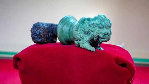 Cheia romană zoomorfă descoperită la Fornădia (© Muzeul Civilizaţiei Dacice şi Romane Deva)