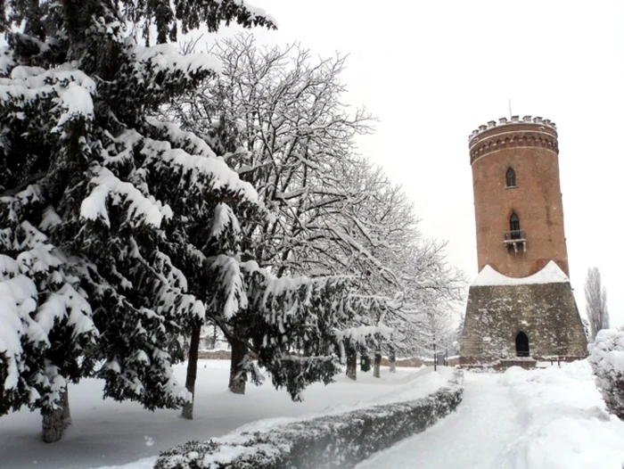 Peisaj de poveste la Curtea Domnească din Târgovişte