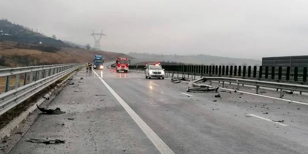 accident pe autostrada lugoj deva foto drdp timisoara
