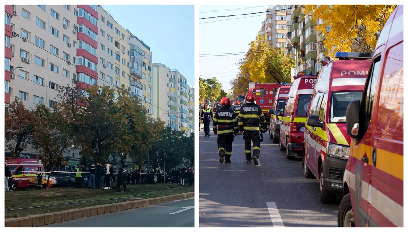Explozia din Rahova ar putea duce la prăbușirea unui bloc / FOTO: Colaj Click!