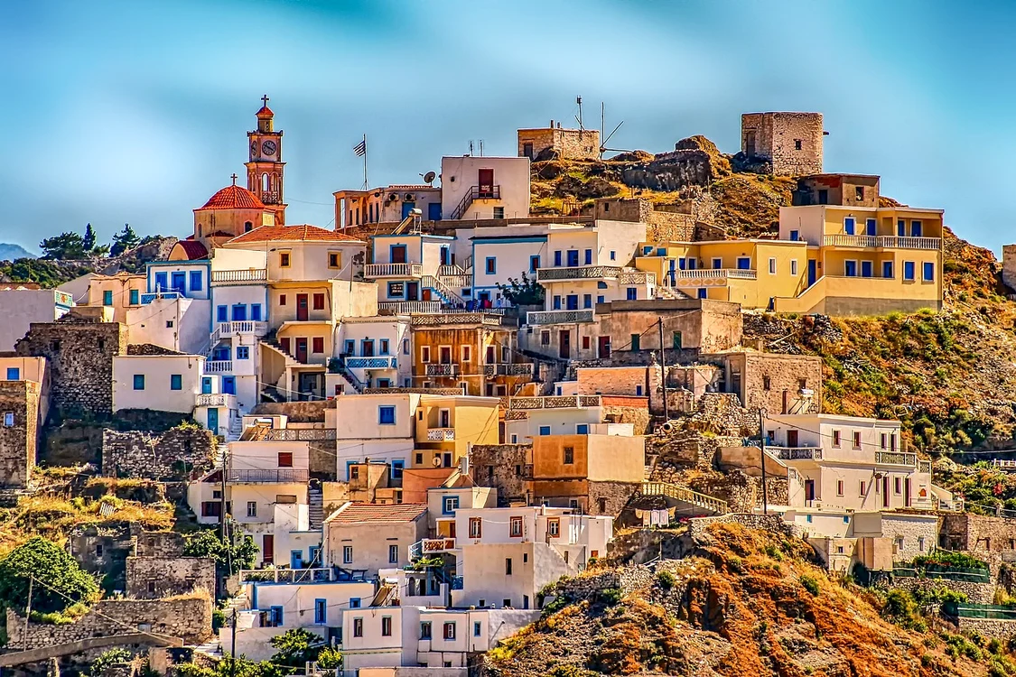 Case în Grecia. Foto: Pixabay