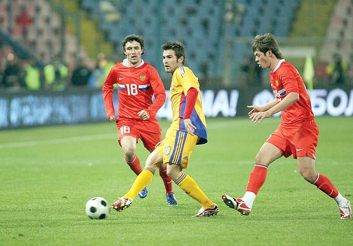 Adrian Mutu era, în 2008, liderul de valoare al echipei României care învingea Rusia cu 3-0