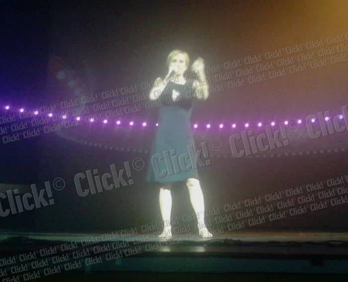 Patricia Kaas a fost îmbrăcată foarte sexy la concertul de la Sala Palatului. (Foto: Tatiana Solomon)