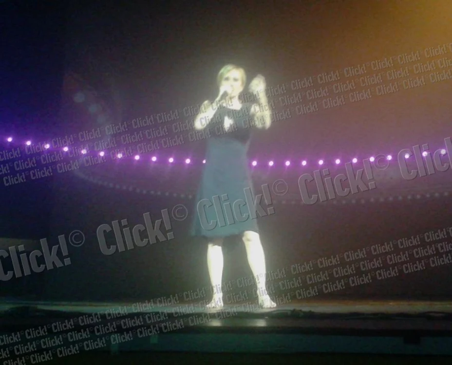 Patricia Kaas a fost îmbrăcată foarte sexy la concertul de la Sala Palatului. (Foto: Tatiana Solomon)