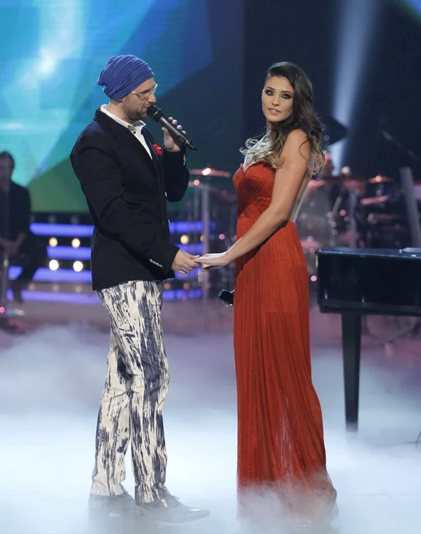 Antonia şi Tibi Scobiola la Vocea României. (foto: Pro TV)