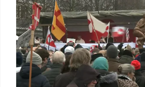 protest Copenhaca privind Groenlanda captura video Youtube DRM News png