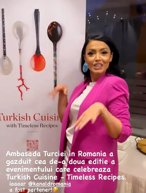 Andreea Mantea a făcut o postare de la „Săptămâna bucătăriei turcești”