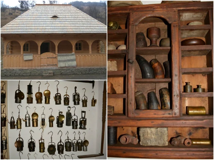 Casa-muzeu şi obiecte expuse în interior. Foto: Facebook/ Nicolae Sima