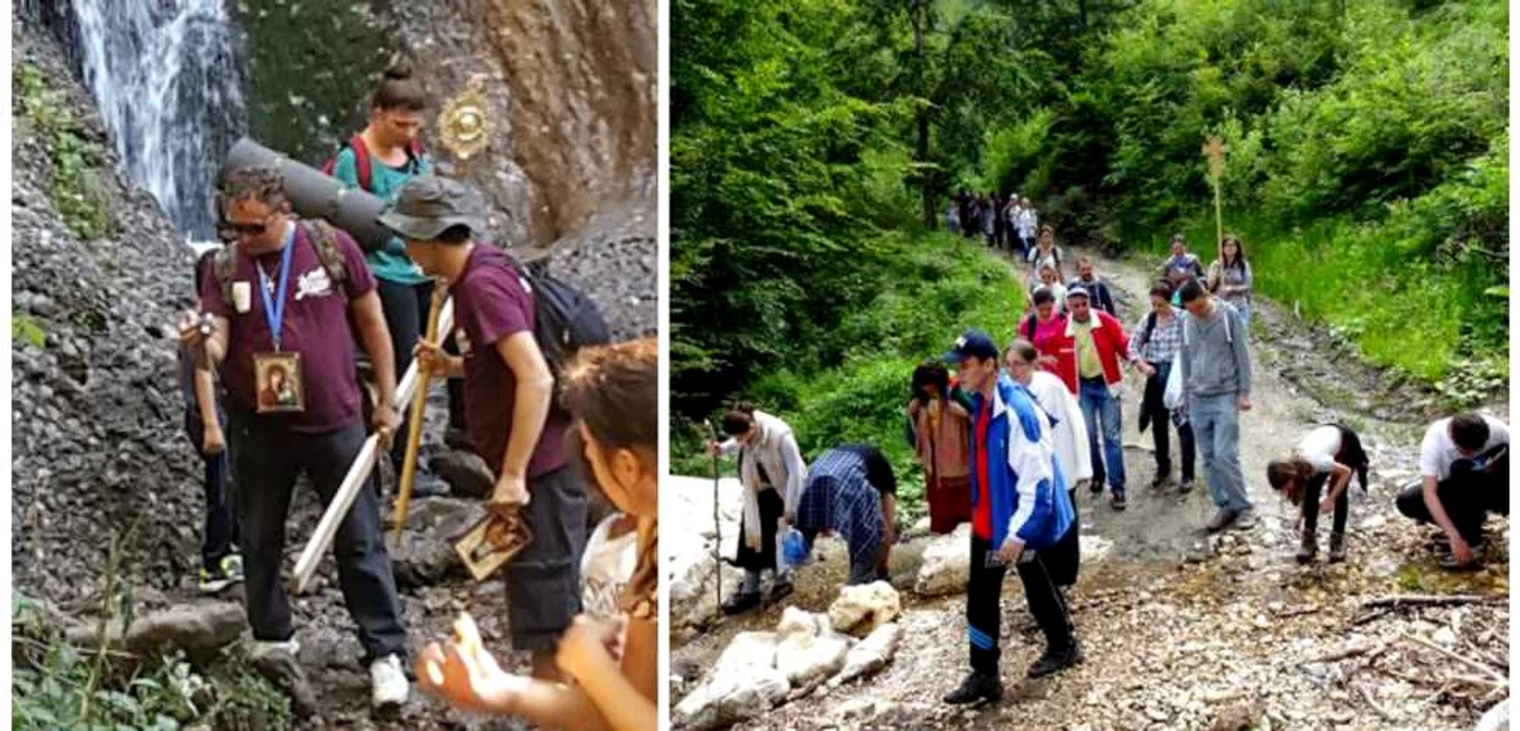 Membrii ASCOR Cluj obişnuiesc să bată toaca, şi se mândresc cu asta, chiar şi în zonele declarate rezervaţii naturale FOTO Adevărul/ASCOR