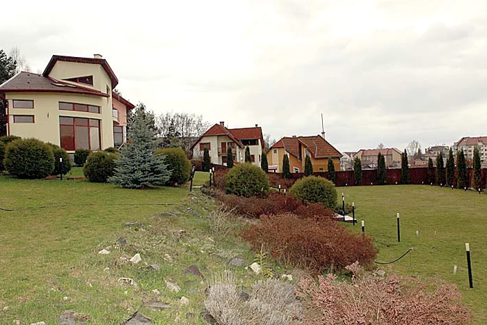 Curtea vilei era suficient de spaţioasă pentru joacă