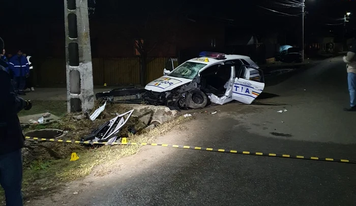 Agentul de poliție a fost și el rănit SURSA IPJ Buzău