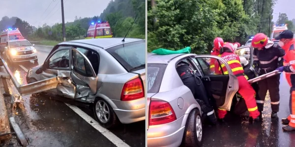 accident in localitatea banita foto isu hunedoara