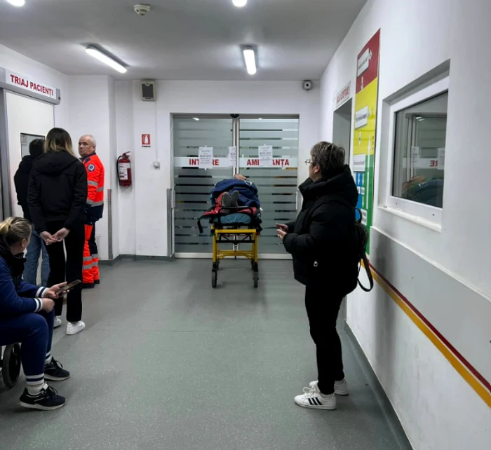 Pacientul de 75 de ani la Spitalul Județean Alba. FOTO: Facebook