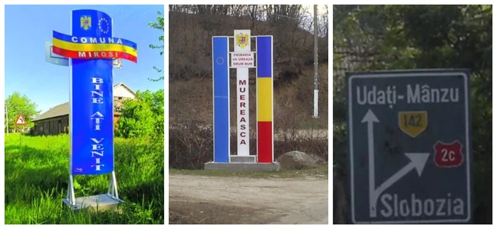 Acestea sunt doar trei dintre cele mai amuzante nume de localitați / foto: colaj Click