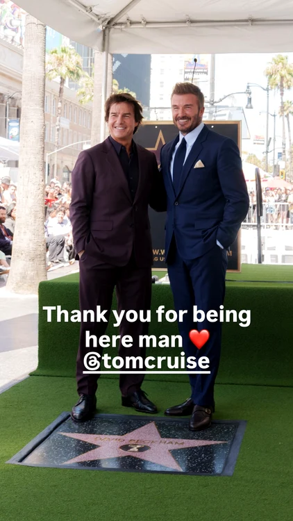 Poza pentru articolul David Beckham a primit o stea pe Walk of Fame. „Întotdeauna am fost un visător”. Printre invitații de la ceremonie a fost și Tom Cruise