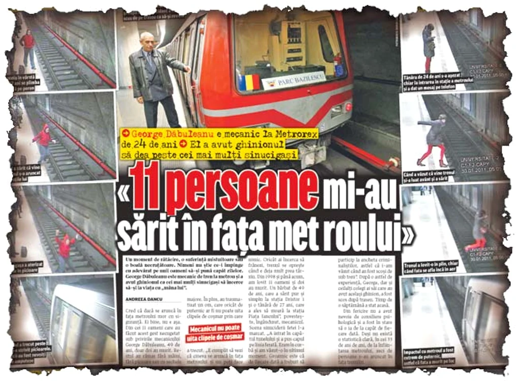 Bărbatul s-a aruncat de la etajul  al patrulea al magazinului, printre  scările rulante, şi a căzut la subsol (Fotografii: Florin Gheorghe/ Alina Răducanu)