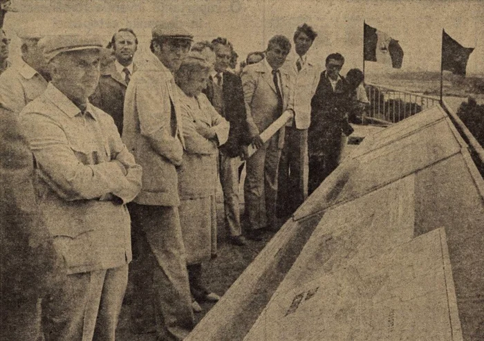 Nicolae Ceaușescu, la inaugurarea lucrărilor la Canalul Dunăre - Marea Neagră, 1984, Scânteia. 