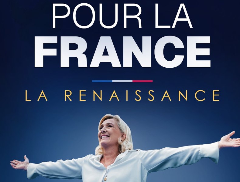 Partidul lui Emmanuel Macron o dă în judecată pe Marine Le Pen pentru sloganul de campanie. „Subminează cine suntem”