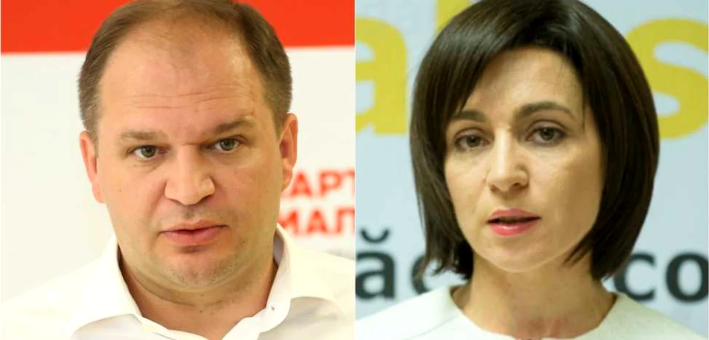 Învingătorul dintre Ion Ceban și Maia Sandu va decide direcția Republicii Moldova. FOTO Adevărul