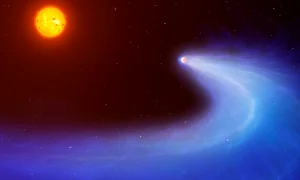 planeta gliese 436b cu o coada similara celei de cometa jpeg