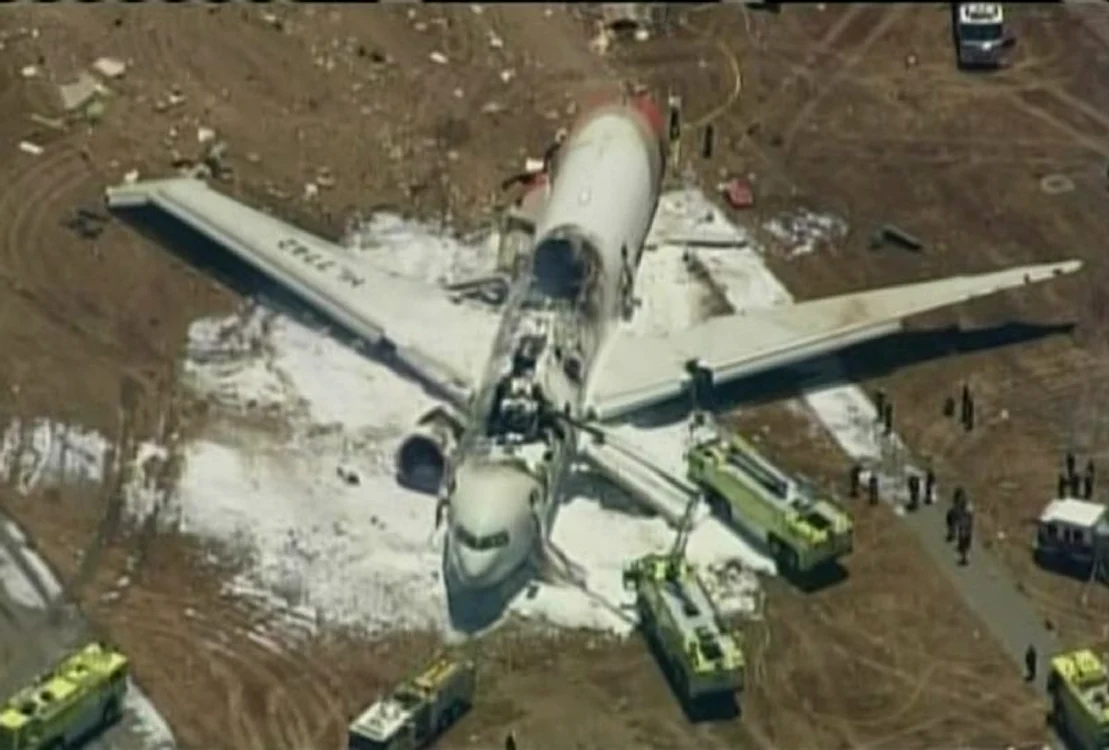 Avionul prăbuşit în San Francisco