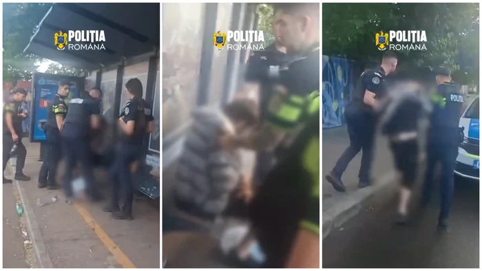 Incidentul a avut loc vineri dimineață. FOTO: captură video Poliția Română