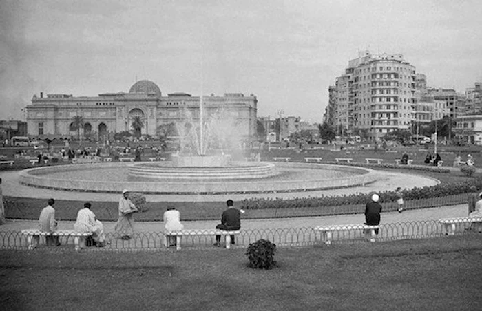 Cairo,  Piața Tahrir,  început de secol XX