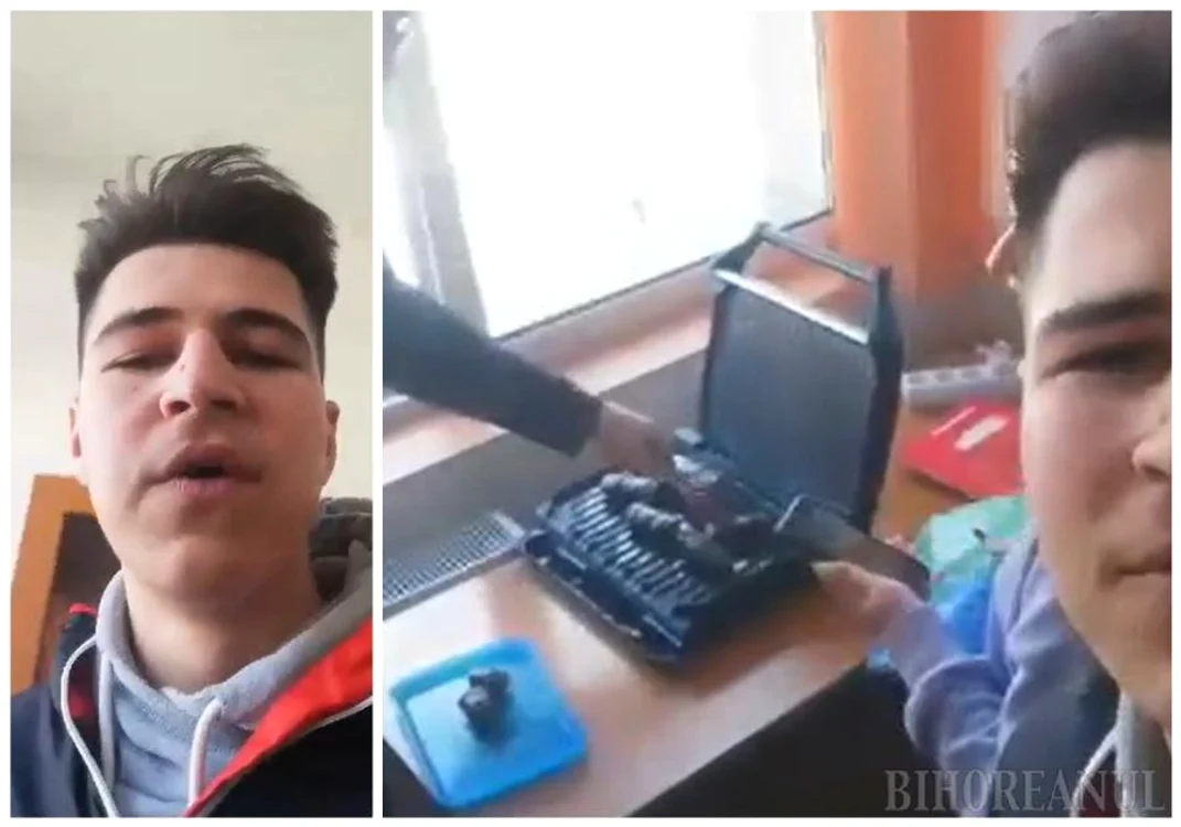 Elevul care a filmat momentul s-a ales cu nota 4 la purtare