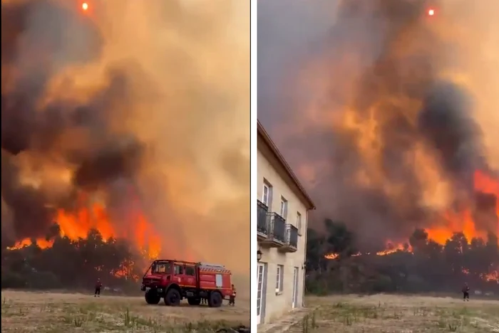 VIDEO Stare de alertă în Portugalia, din cauza incendiilor de vegetație. Mai multe persoane au fost rănite