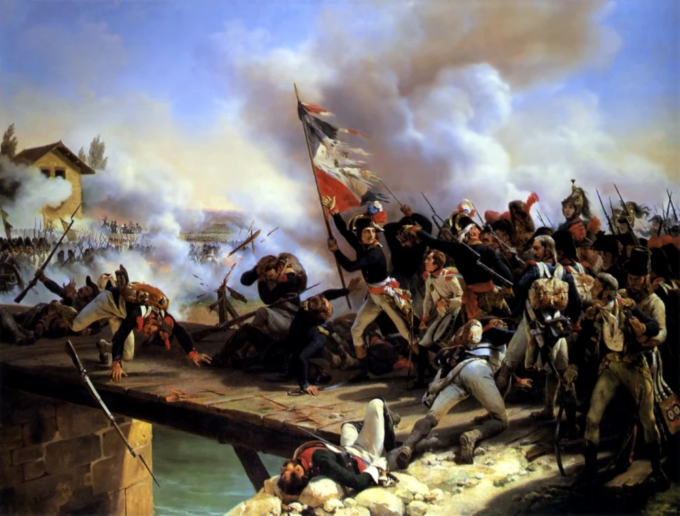 Bătălia de la Arcole FOTO wikipedia.org după un tablou de Horace Vernet
