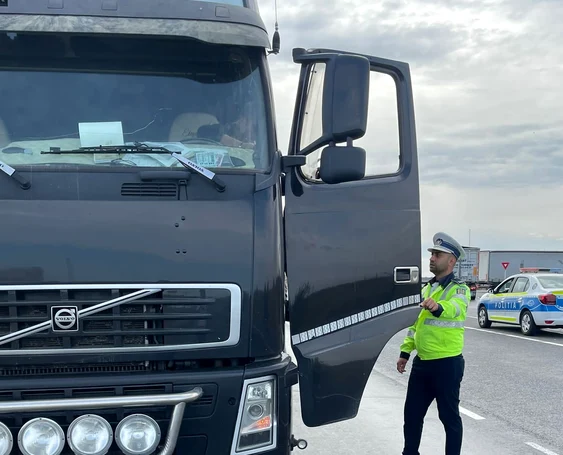 Control pe Autostrada Soarelui FOTO IPJ Constanța