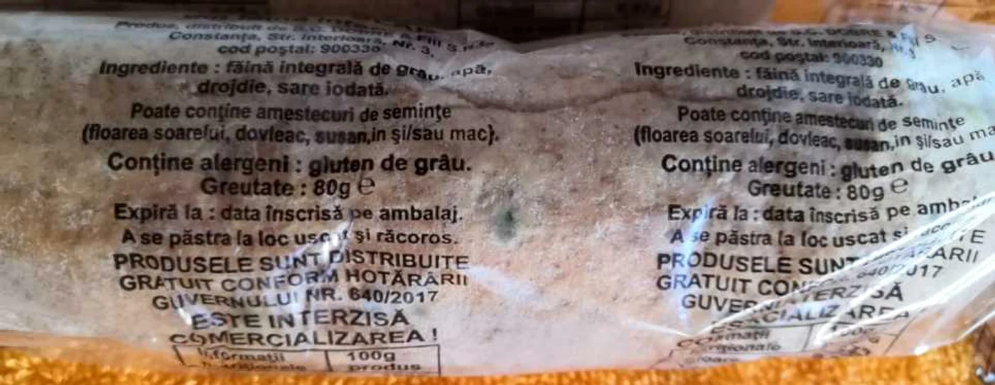 Cornuri mucegăite pentru elevii din şcolile vâlcene, din programul „Laptele şi Cornul” Foto FB Adevărul
