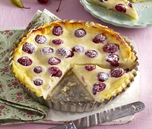 Cherry cake with vanilla cream jpeg