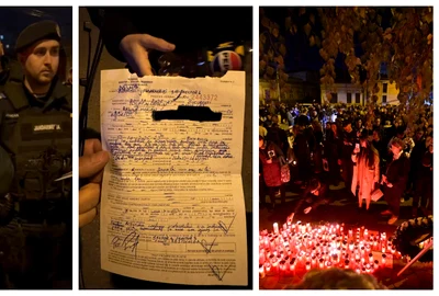 Organizatorul marșului de comemorare a victimelor tragediei din clubul Colectiv, amendat de Jandarmerie