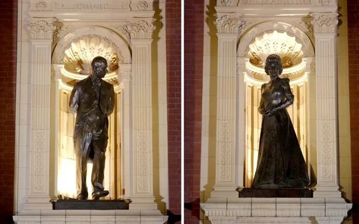 Statuile prințului Philip și reginei Elisabeta au fost dezvelite FOTO: X