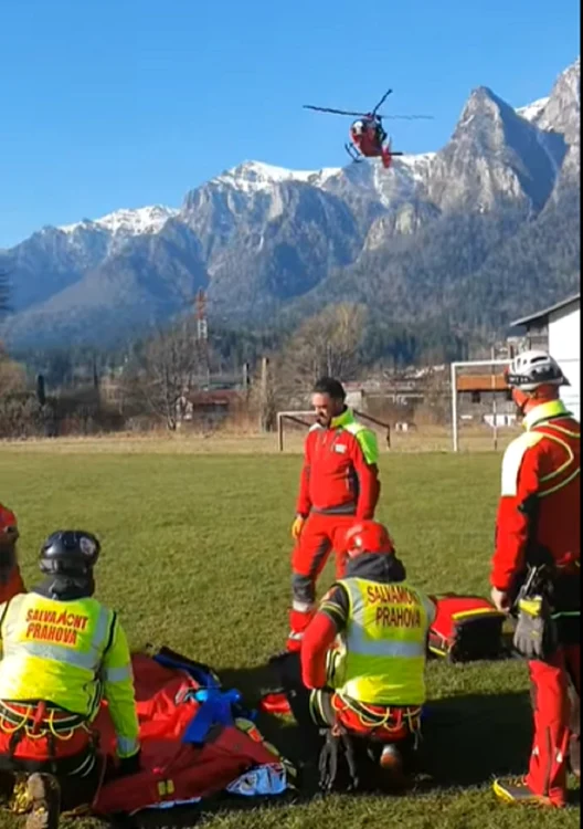 Căutările cu elicopterul au dat roade  FOTO Captură Salvamont Prahova