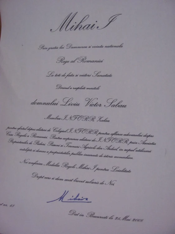 brevet regele mihai
